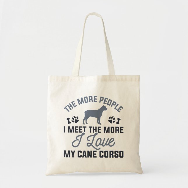 I Love My Cane Corso Tote Bag (Front)