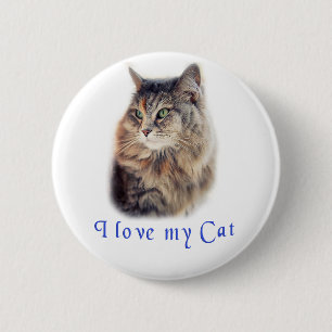 I love my Cat 2 Inch Round Button
