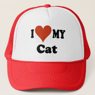 I Love My Cat Baseball Cap - Hat