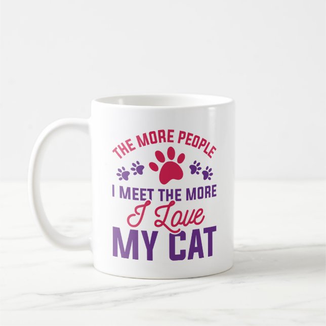I Love My Cat Coffee Mug (Left)