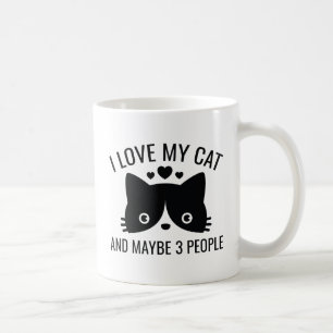 I Love My Cat Coffee Mug