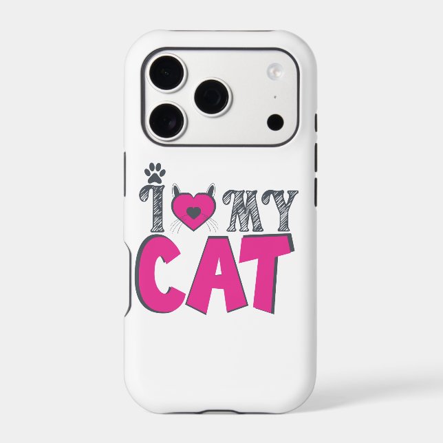 I Love My Cat – Cute Pet Lover Design (Verso)
