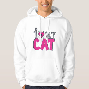I Love My Cat – Cute Pet Lover Design Hoodie