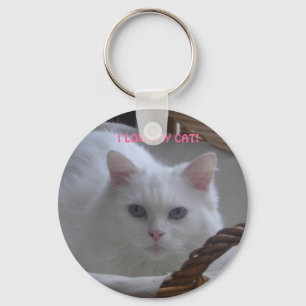 I LOVE MY CAT! KEYCHAIN