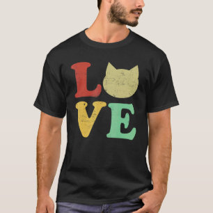 I Love My Cat Kitten Vintage Art T-Shirt