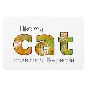 I Love My Cat Magnet