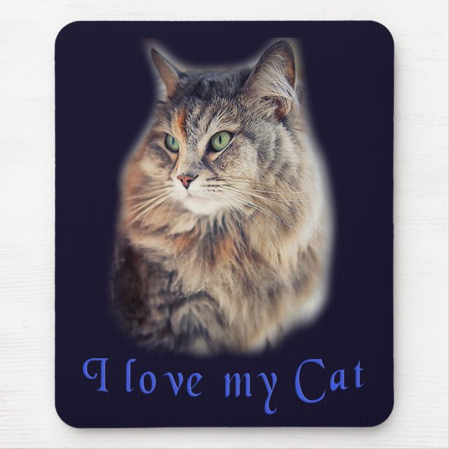 I love my cat  mouse pad (Front)