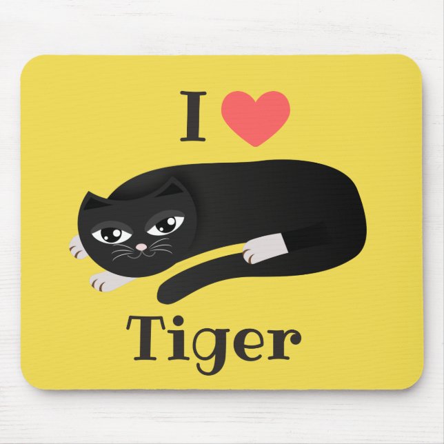 I love my cat mouse pad (Front)