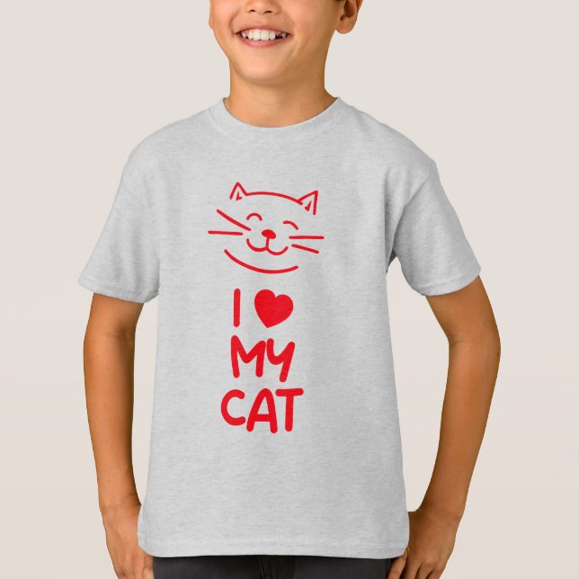 I love my cat T-Shirt (Front)
