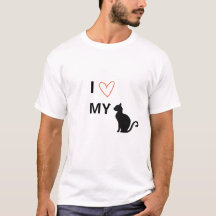 I Love My Cat T-Shirt – Cute Cat Lover Gift 