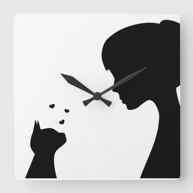 I love my cat - Wall clock (Front)