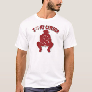 I Love my Catcher, red T-Shirt