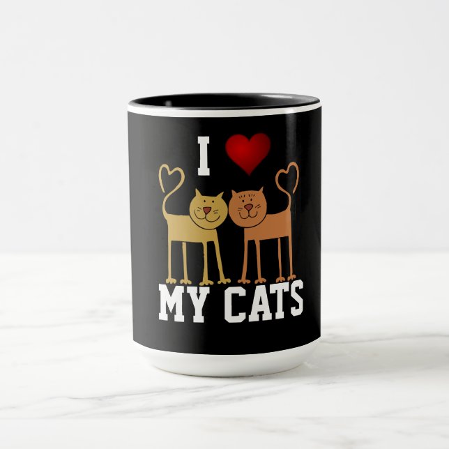 I Love My Cats Mug (Center)