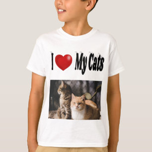 I Love My Cats Photo T-Shirt