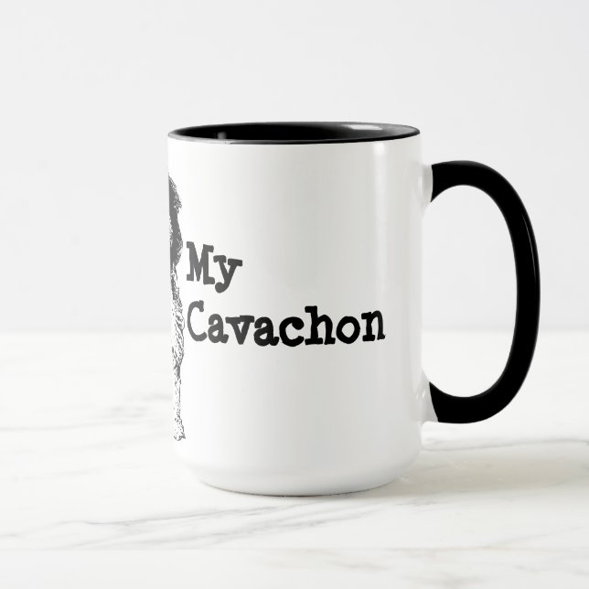 I Love My Cavachon Mug (Right)