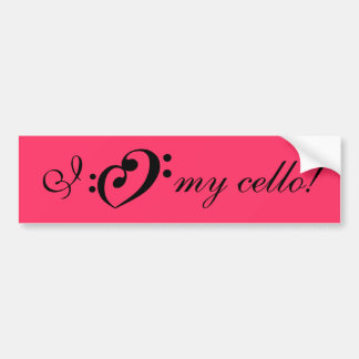 I love my cello! bumper sticker