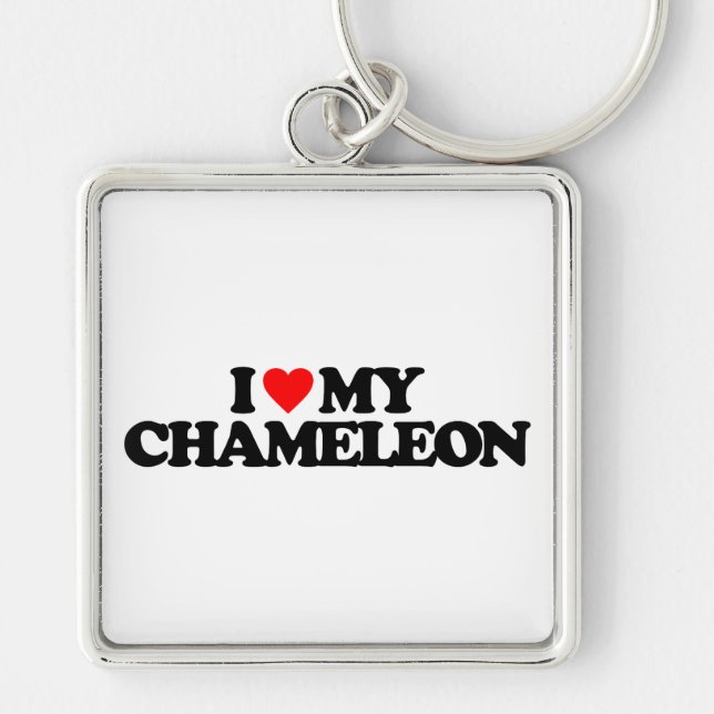 I LOVE MY CHAMELEON KEYCHAIN (Front)