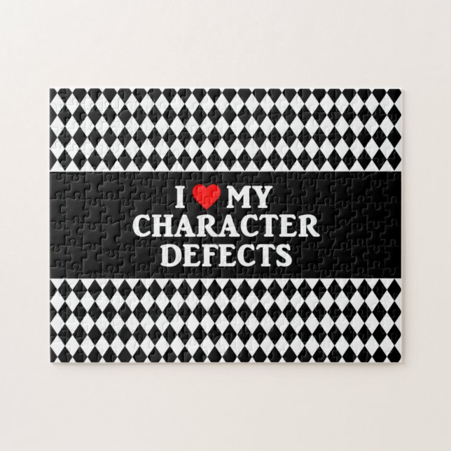I LOVE MY CHARACTER DEFECTS Jigsaw Puzzle (Horizontal)