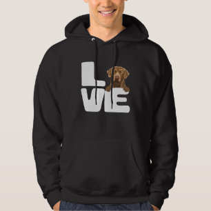 I Love My Chesapeake Bay Retriever Dog Hoodie