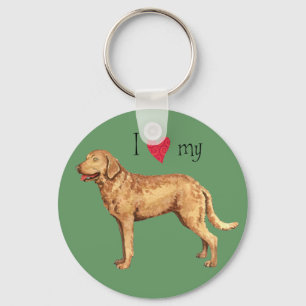 I Love my Chesapeake Bay Retriever Keychain