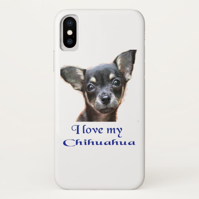 I love my Chihuahua Case-Mate iPhone Case (Back)