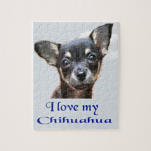 I  love My Chihuahua Jigsaw Puzzle (Vertical)