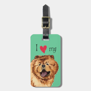 I Love my Chow Chow Luggage Tag
