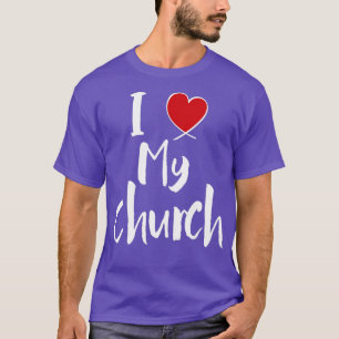 I Love My Church Cute Christian Heart VBS T-Shirt