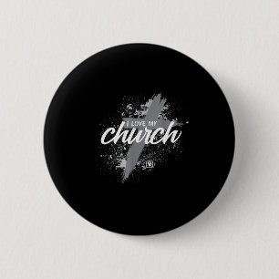 I Love My Church - Midland New Life Vineyard, Mi 2 Inch Round Button