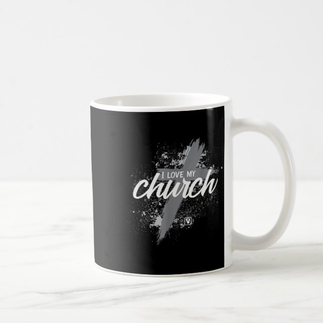 I Love My Church - Midland New Life Vineyard, Mi  Coffee Mug (Right)
