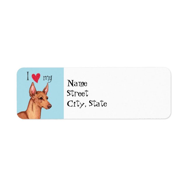 I Love my Cirneco dell'Etna (Devant)