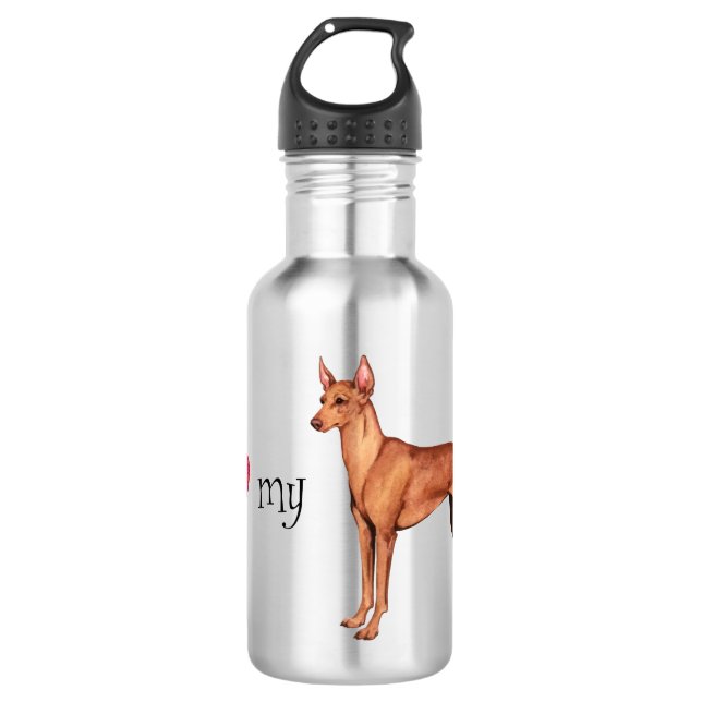 I Love my Cirneco dell'Etna 532 Ml Water Bottle (Front)