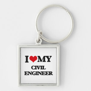 I love my Civil Engineer Keychain