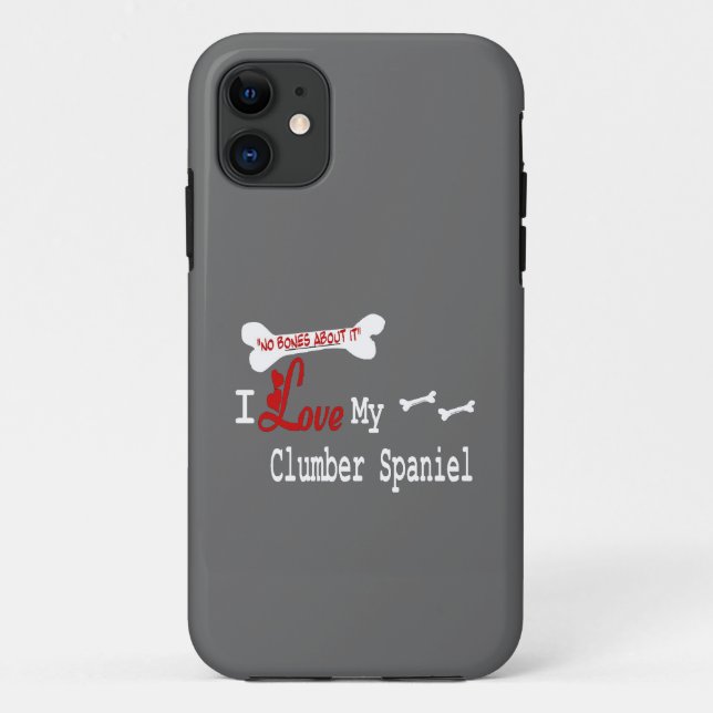 I Love My Clumber Spaniel Case-Mate iPhone Case (Back)