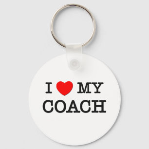 I Love My COACH Keychain