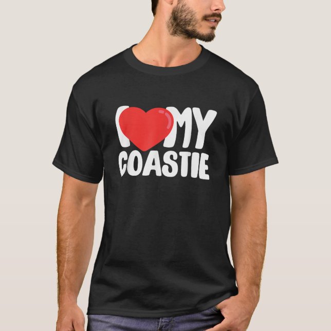 I Love My Coastie T-Shirt (Front)