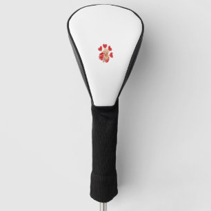 I Love My Cockapoo Dog Paw With Heart Valentines D Golf Head Cover