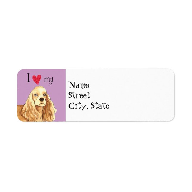 I Love my Cocker Spaniel (Front)