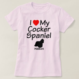 I Love My Cocker Spaniel Dog T-Shirt