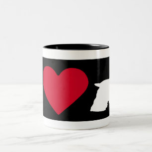 "I Love my Cocker Spaniel" Two-Tone Coffee Mug