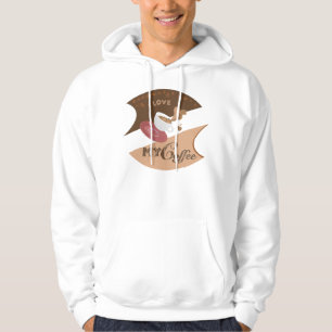 I Love My Coffee Retro Java Hoodie