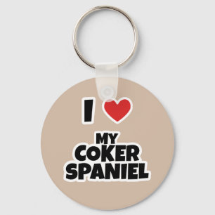 I love my Coker Spaniel Keychain