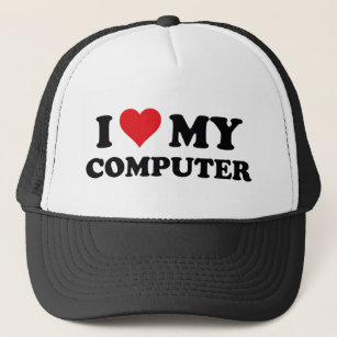 I Love My Computer Coffee Mug Trucker Hat