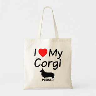 I Love My Corgi Dog Tote Bag