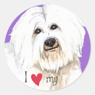 I Love my Coton de Tulear Classic Round Sticker