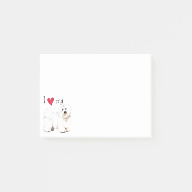 I Love my Coton de Tulear Post-it Notes (Front)