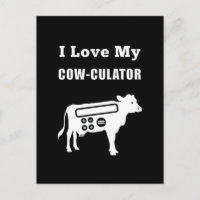 I Love My Cow-culator Funny Math Calculator Pun
