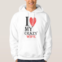 I Love My Crazy Wife purview with Red Cute Heart