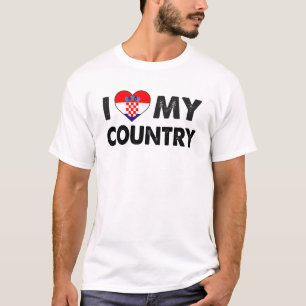 I Love My Croatia Herz T-Shirt