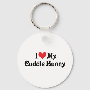 I Love My Cuddle Bunny Keychain